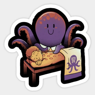 Cupping Therapy Octopus Massage by Tobe Fonseca Sticker